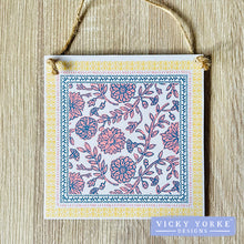 Load image into Gallery viewer, 'Cards To Keep' Wooden Mini Wall Hanging – 'Lavanya - Garden'