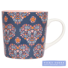 Load image into Gallery viewer, Mug – Folk Florals 'Hearts'