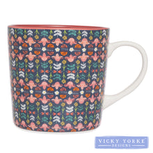 Load image into Gallery viewer, Mug - Folk Florals 'Tulip Fields'