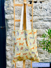 Load image into Gallery viewer, Cotton &#39;Ginger &amp; Olive - Cats&#39; Book Bag by Vicky Yorke Designs