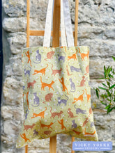 Load image into Gallery viewer, Cotton &#39;Ginger &amp; Olive - Cats&#39; Book Bag by Vicky Yorke Designs