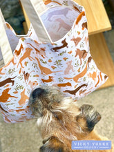 Load image into Gallery viewer, Cotton &#39;Ginger &amp; Olive - Dogs&#39; Book Bag by Vicky Yorke Designs