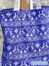 Load image into Gallery viewer, Cotton &#39;Home On The Prairie - Hares&#39; Book Bag by Vicky Yorke Designs