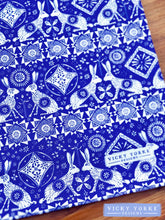 Load image into Gallery viewer, Cotton &#39;Home On The Prairie - Hares&#39; Book Bag by Vicky Yorke Designs