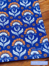 Load image into Gallery viewer, Cotton &#39;Heritage Cottage - Flowers&#39; Book Bag by Vicky Yorke Designs