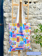 Load image into Gallery viewer, Cotton &#39;Island Life&#39; Book Bag by Vicky Yorke Designs