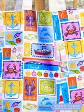 Load image into Gallery viewer, Cotton &#39;Island Life&#39; Book Bag by Vicky Yorke Designs