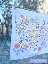 Load image into Gallery viewer, Cotton Tea Towel - Bee Meadow
