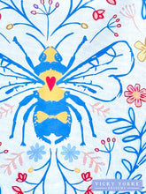 Load image into Gallery viewer, Cotton Tea Towel - Love Is In The Air - Bees