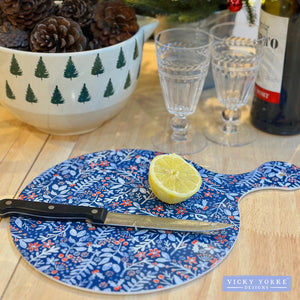 Melamine Chopping Board: Winter Floral