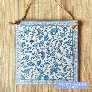 ***NEW*** 'Cards To Keep' Wooden Mini Wall Hanging – 'Providence - Birds'