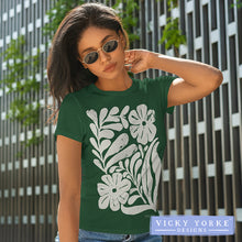 Load image into Gallery viewer, ***NEW*** 100% Recycled T-shirt - Rimba Flowers