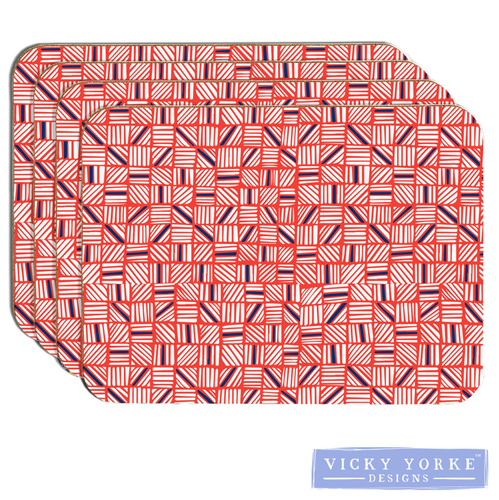 placemats-table-geometric-red