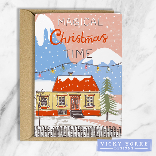 Christmas Card: Vintage Village - Magical Christmas Time