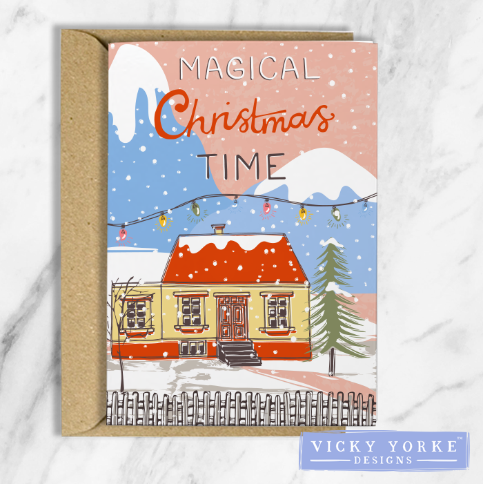 Christmas Card: Vintage Village - Magical Christmas Time