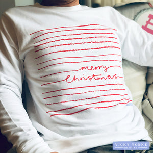 Christmas Jumper / Sweatshirt - 'Merry Christmas'